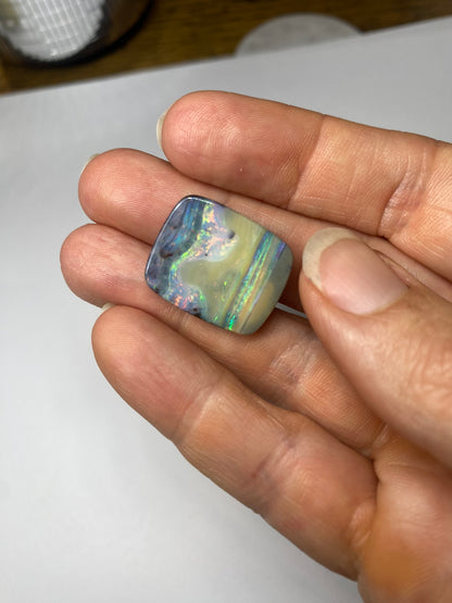 Rainbow Serpent Opal - custom made in a ring for you