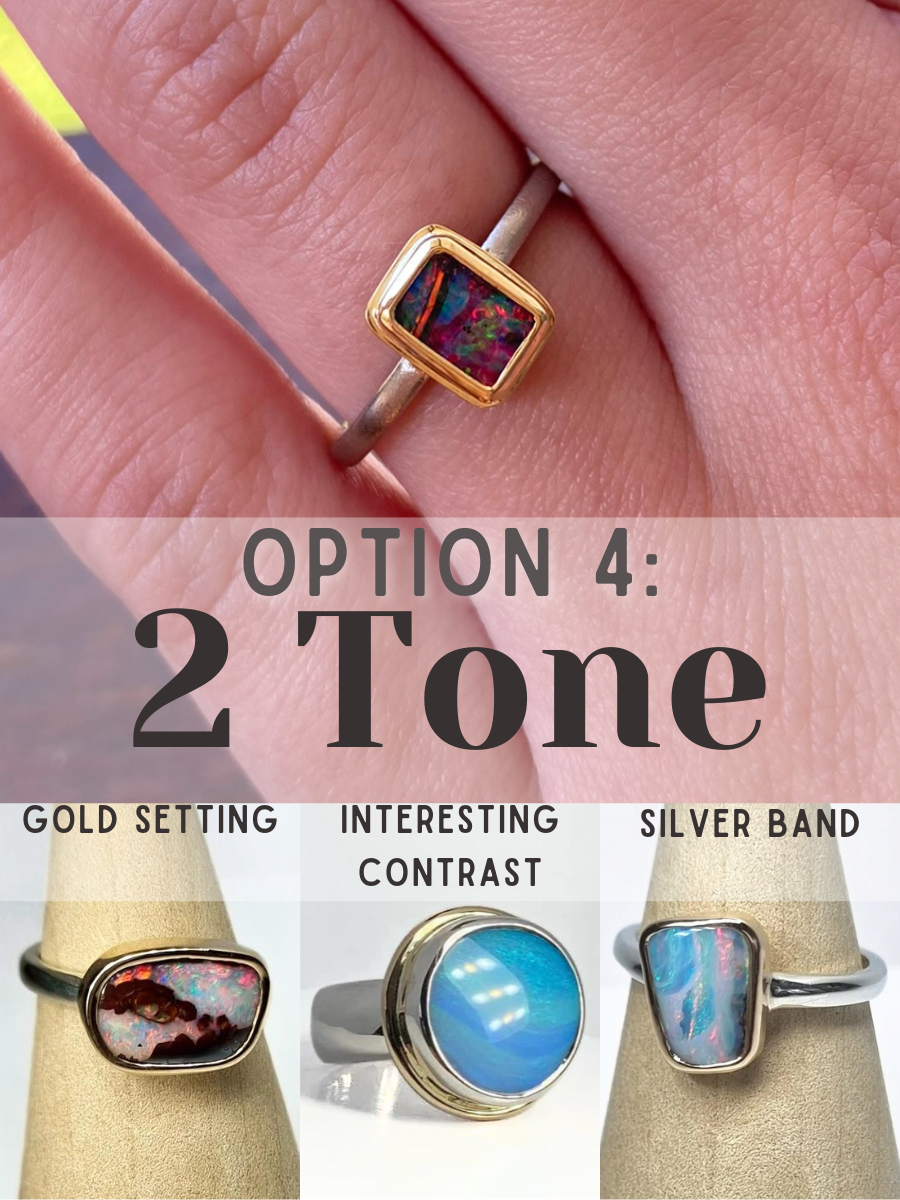 Sandy Totem Opal - custom made in a ring for you