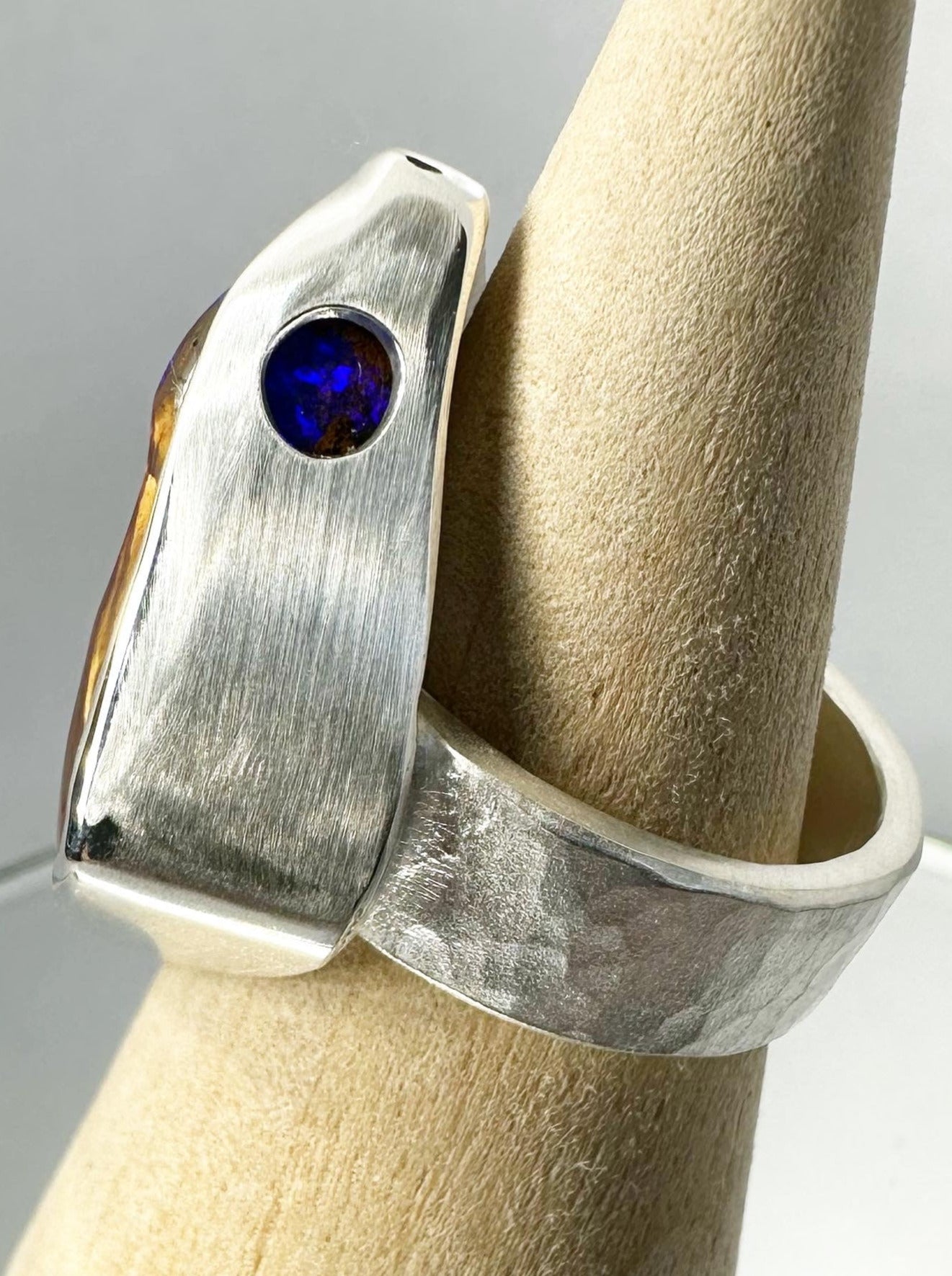Deep Cave Dive Opal Ring