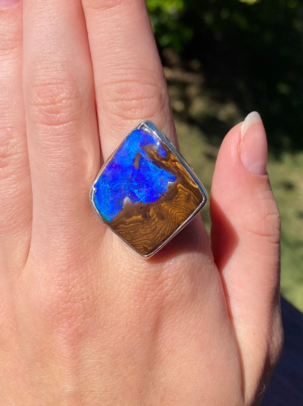 Deep Cave Dive Opal Ring