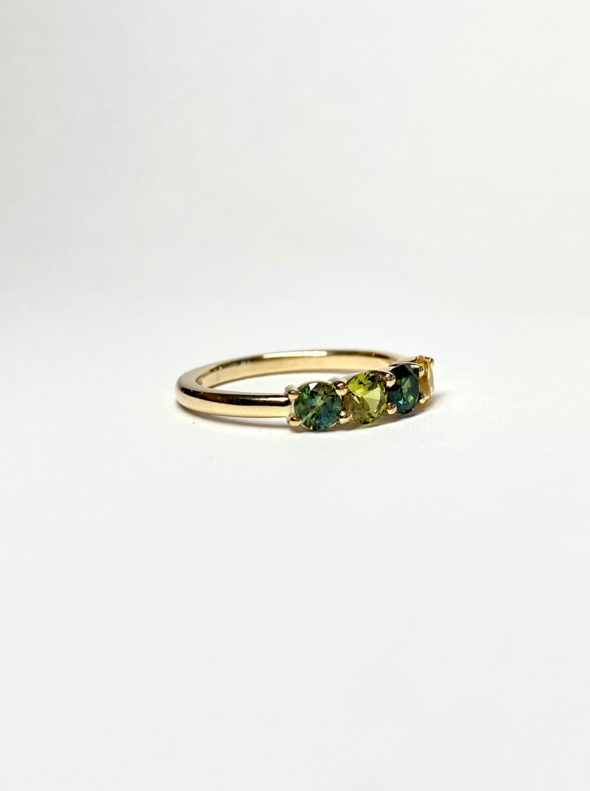 Golden Wattle Palette Sapphire Ring