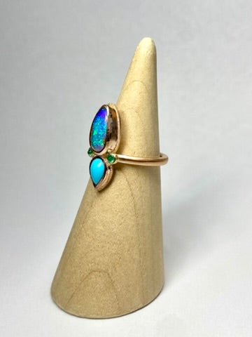 Boho Totem Rose Gold Ring