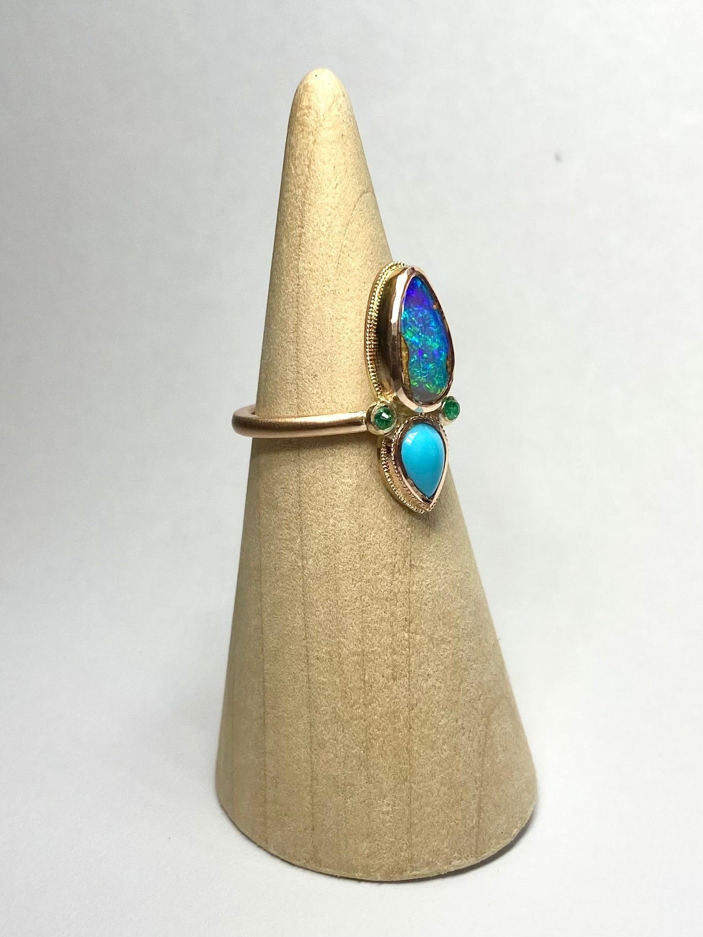 Boho Totem Rose Gold Ring