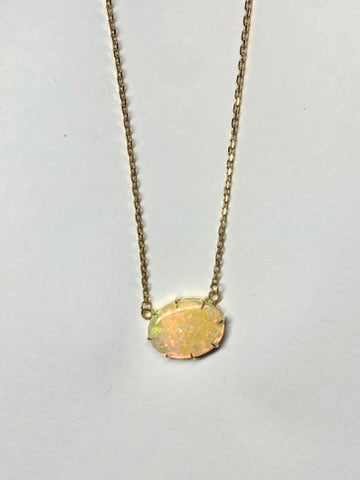 Honey Glow Opal Pendant