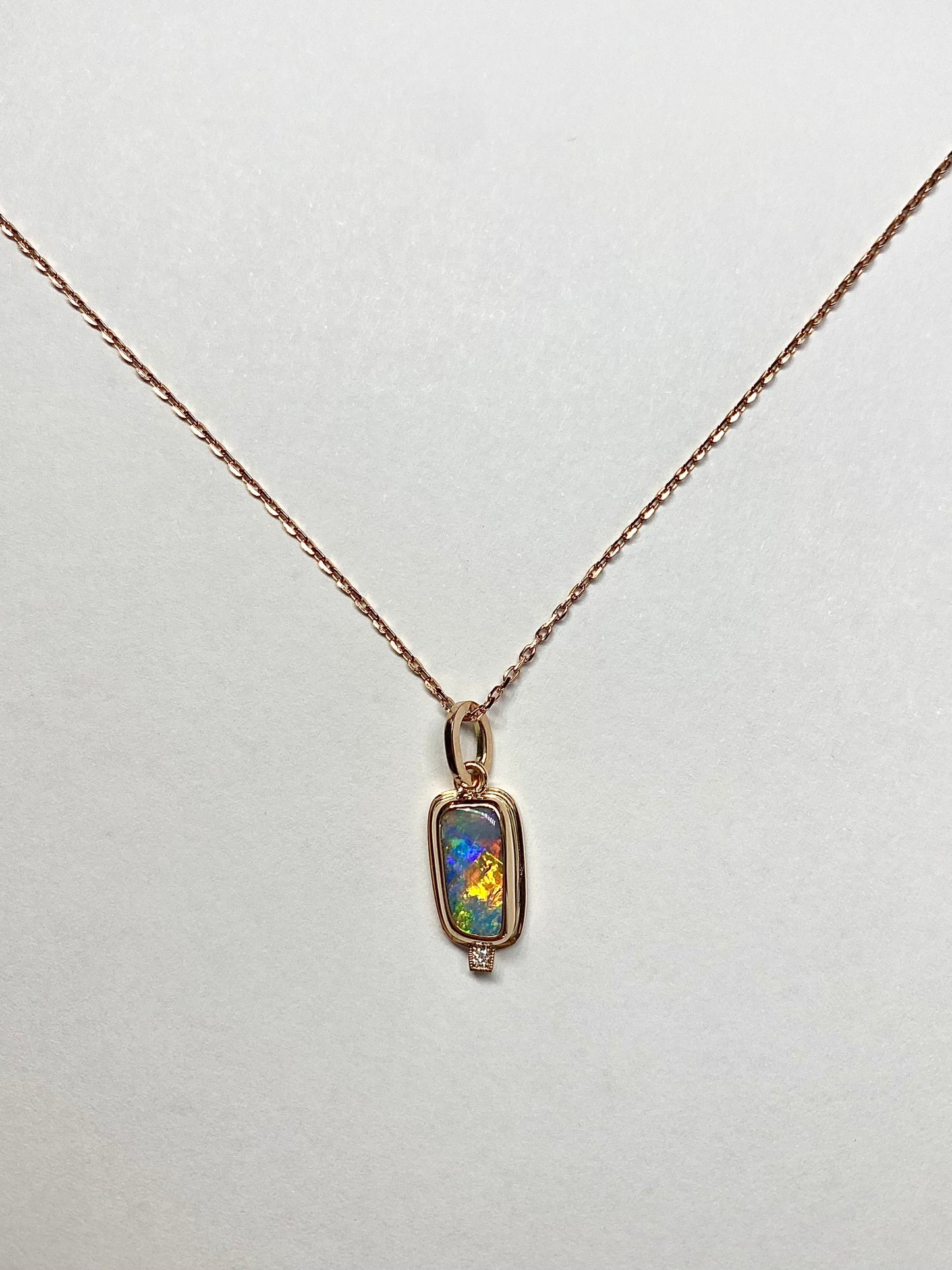 Diamond in the Sky Opal Pendant
