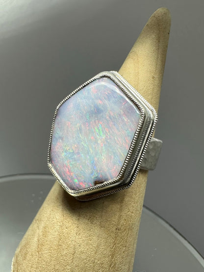 CJCOP23026 - Iceberg Opal Ring