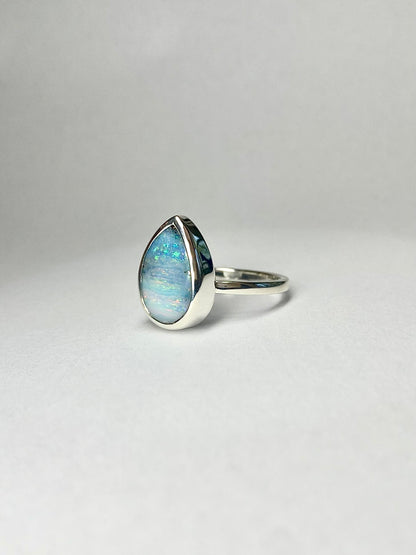 Icy Blizzard Opal Ring