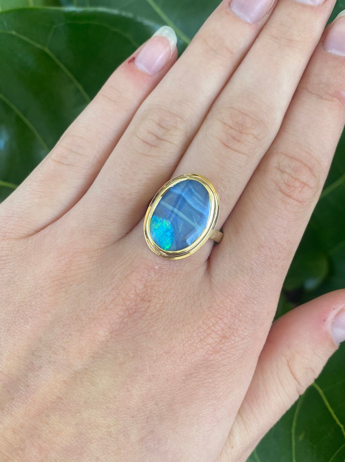 Neptune Opal Ring