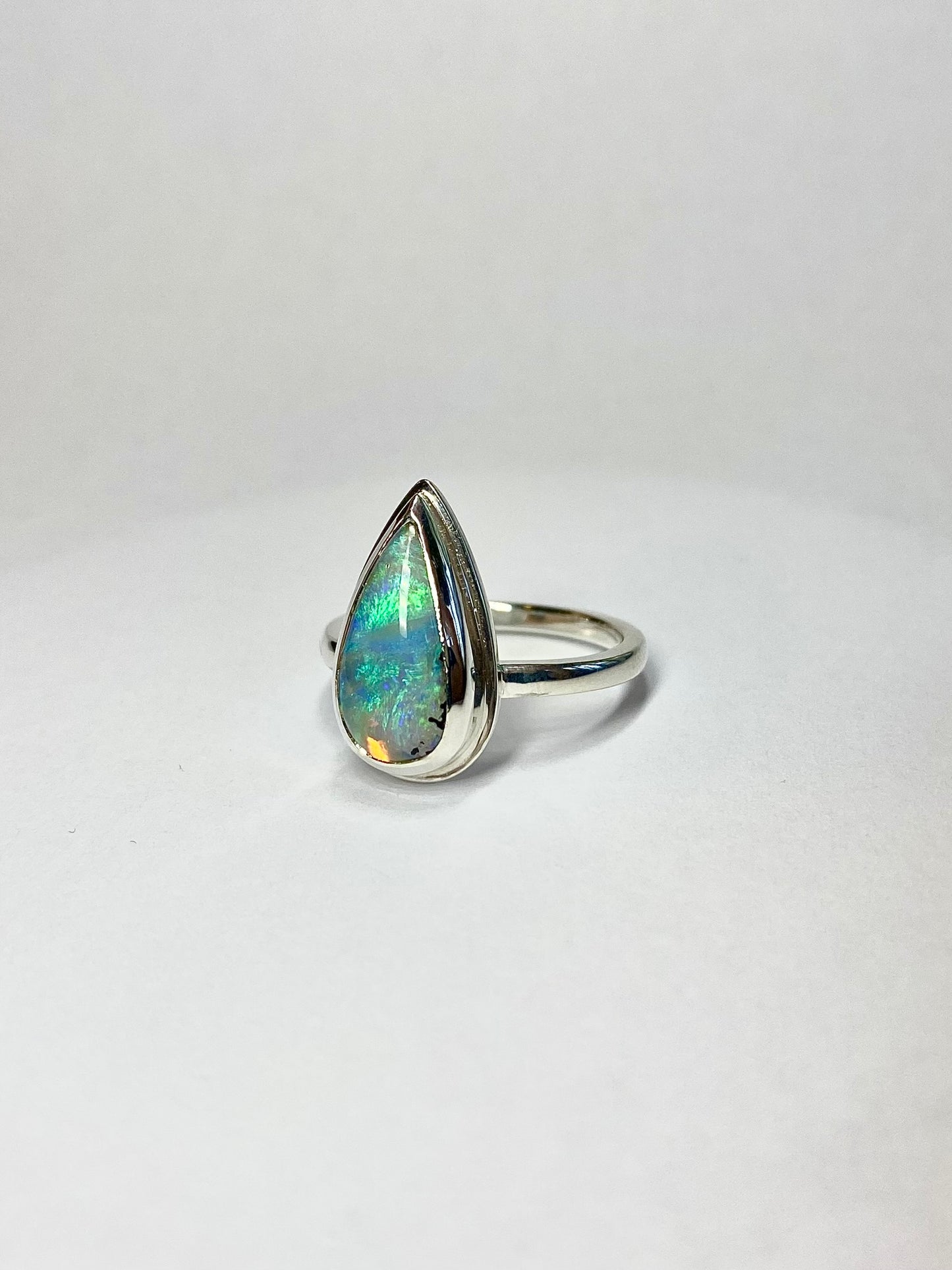 Parisian Sky Opal Ring