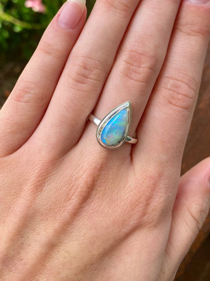 Parisian Sky Opal Ring