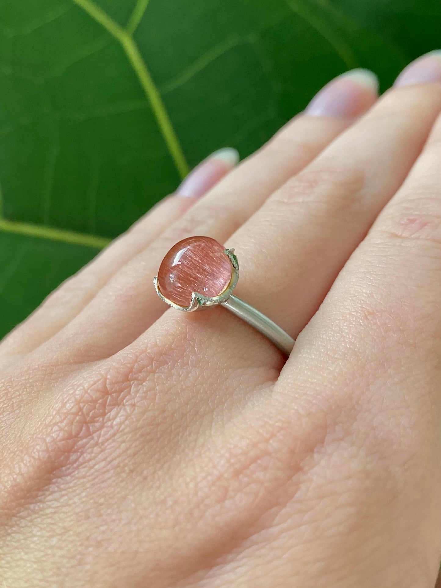 Rose Tourmaline Ring