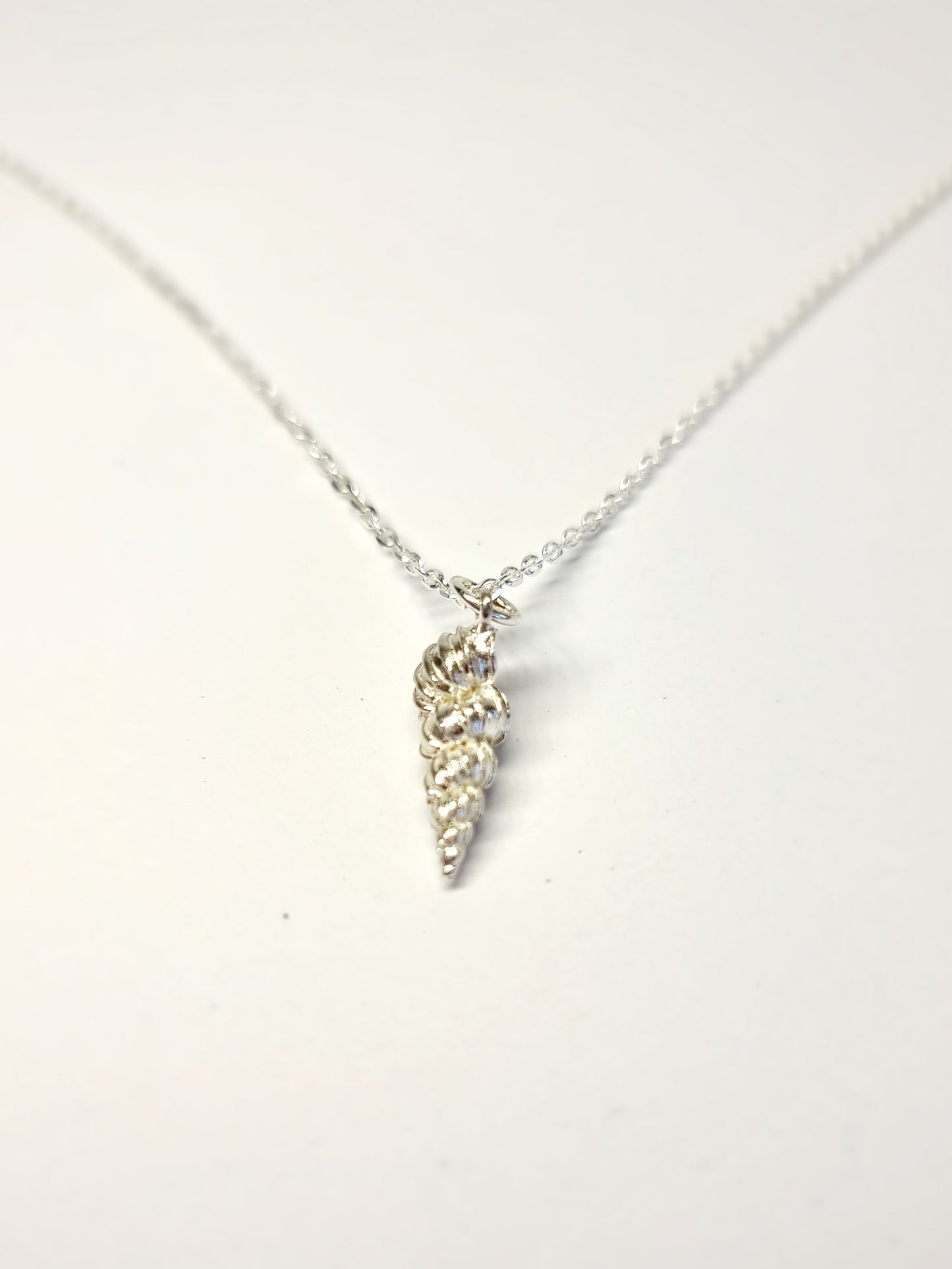 Twist Shell Silver Pendant
