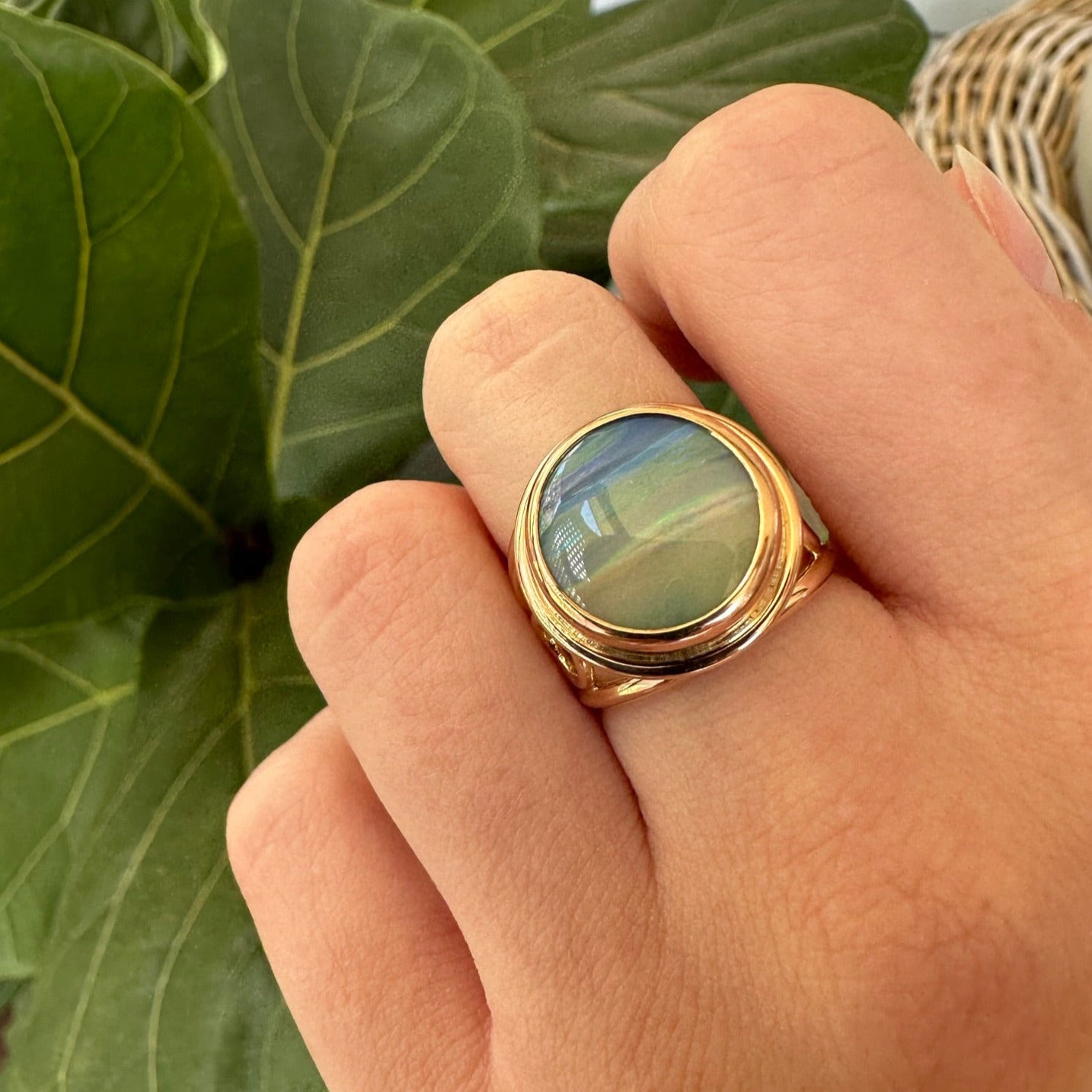 Earth View Opal Ring