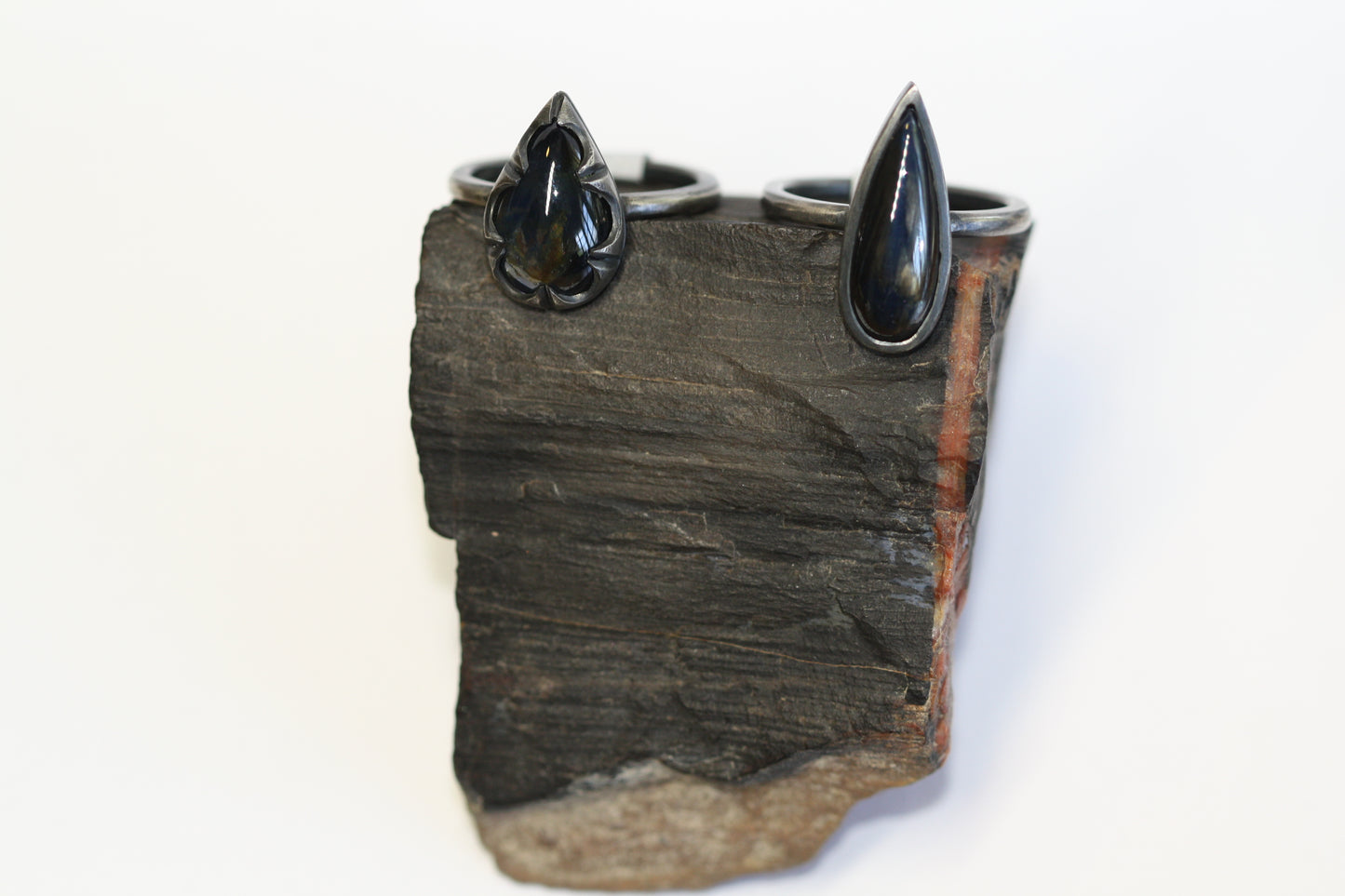 UPDATE: Merlin - Midnight Blue Corundum Sapphire and Silver Ring