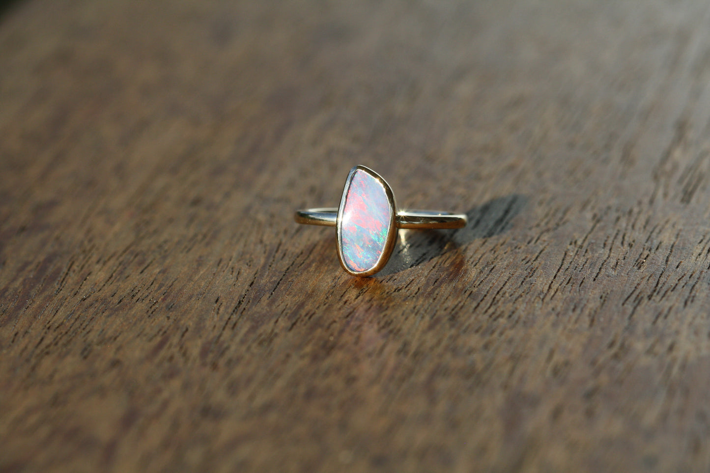 UPDATE: Queensland Boulder Opal and 14ct Yellow Gold Ring