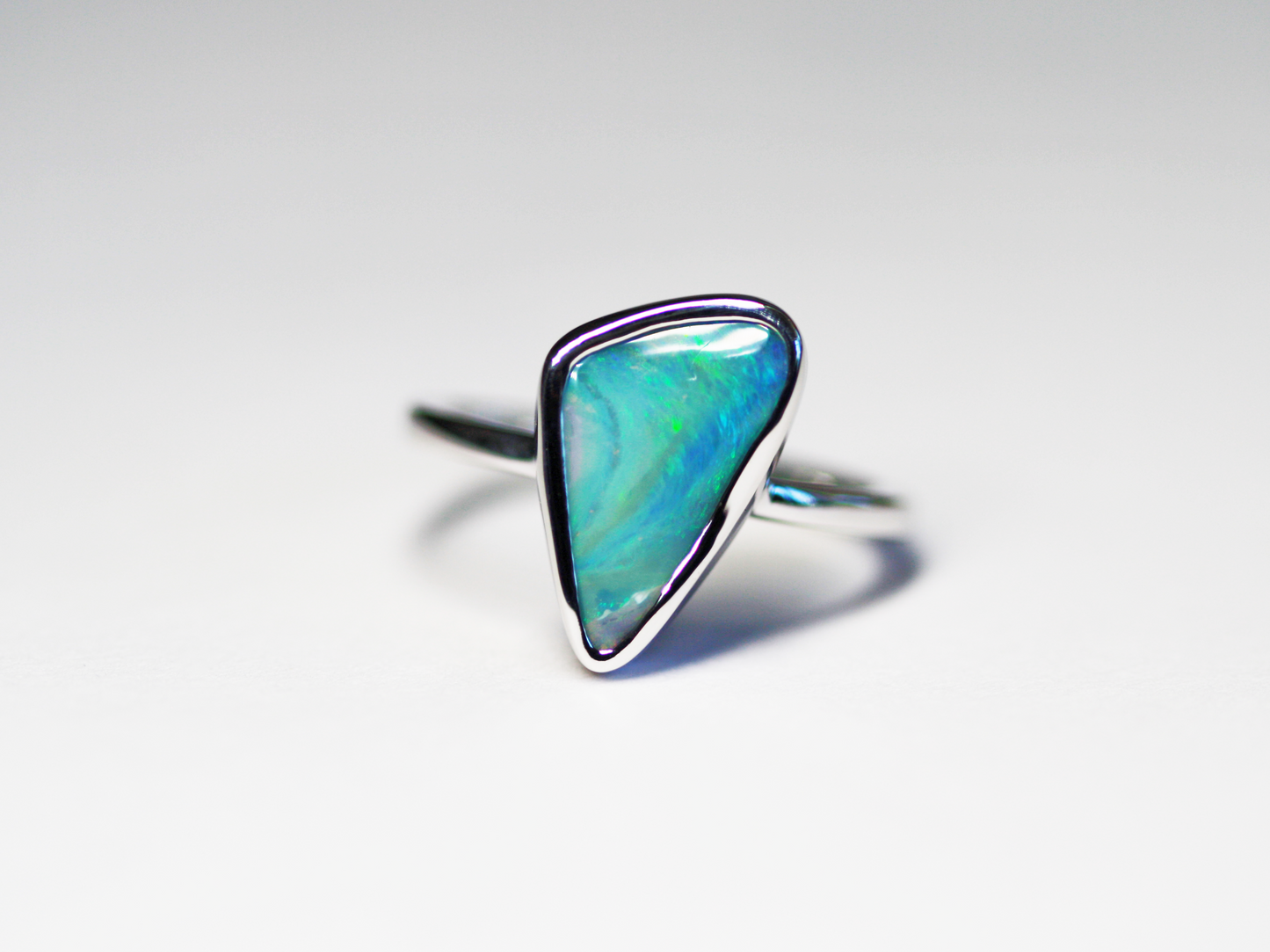 UPDATE: Boulder Opal Silver Ocean Wave Ring