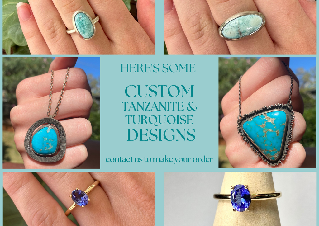 Tanzanite and Turquoise - December's Birthstones