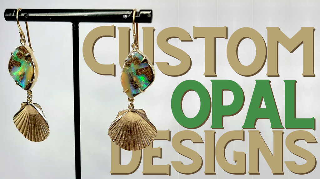 Custom Coastal Shell and Opal Jewellery