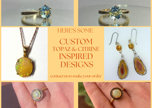 Topaz and Citrine - November's Birthstones