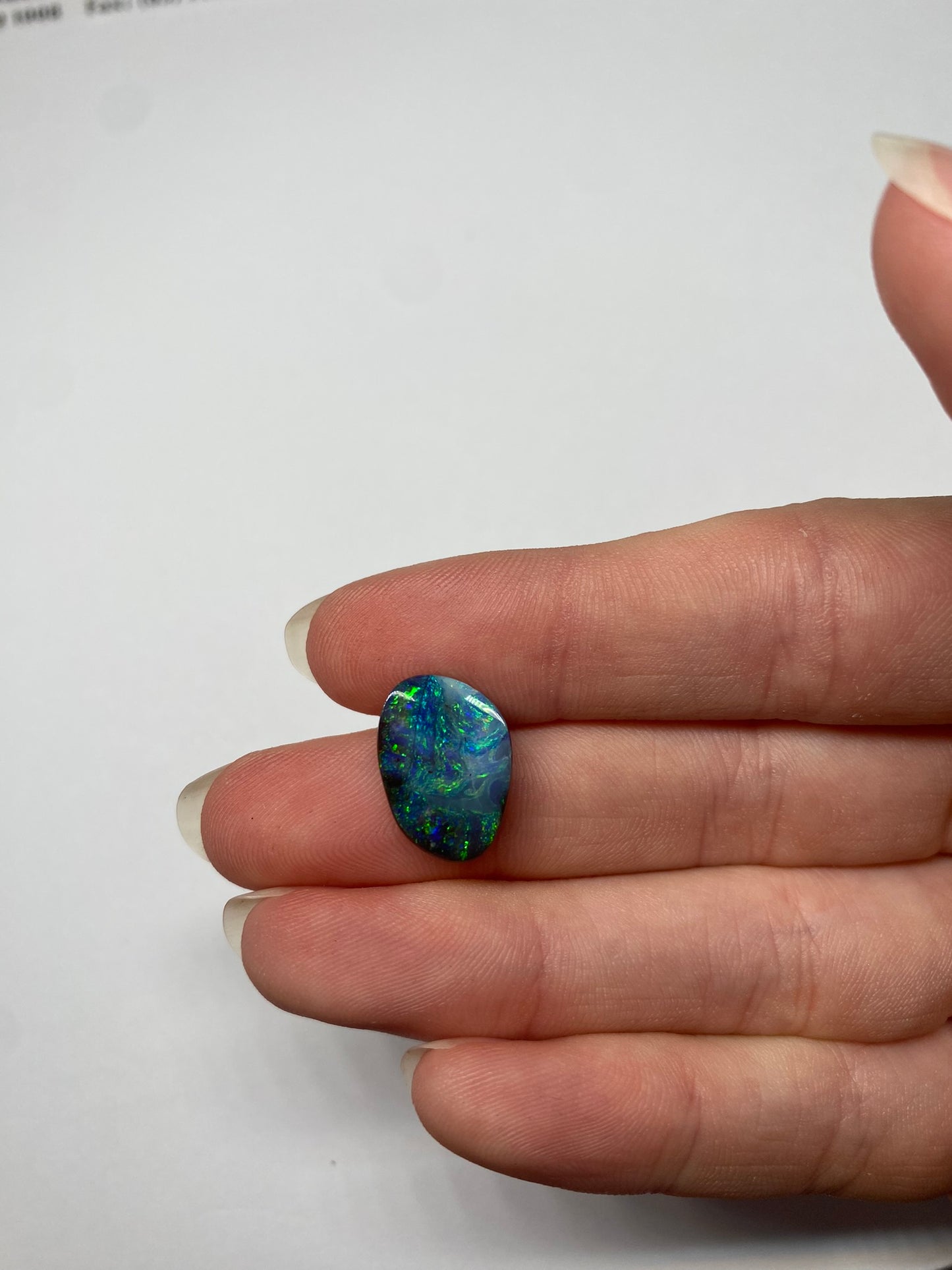 Blue Lagoon Opal - custom made in a ring for you