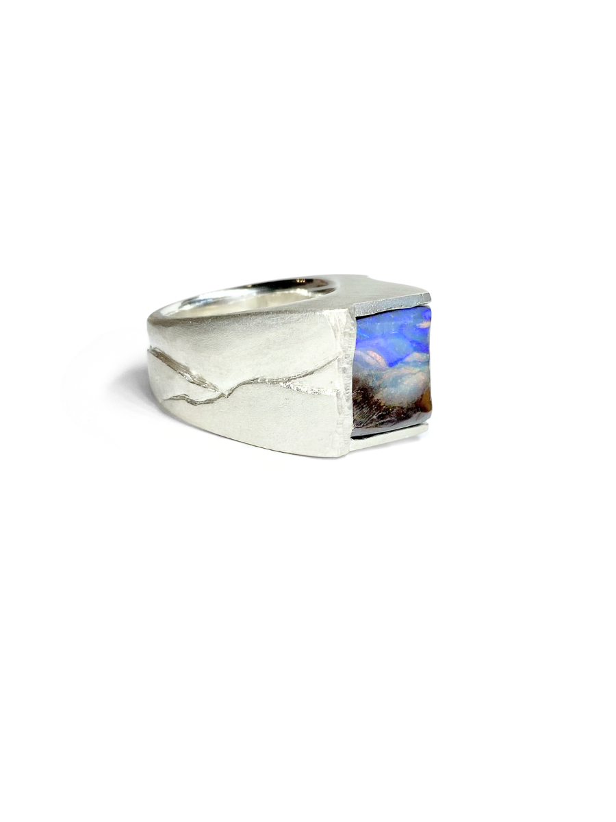 Blue Mountain Opal Ring