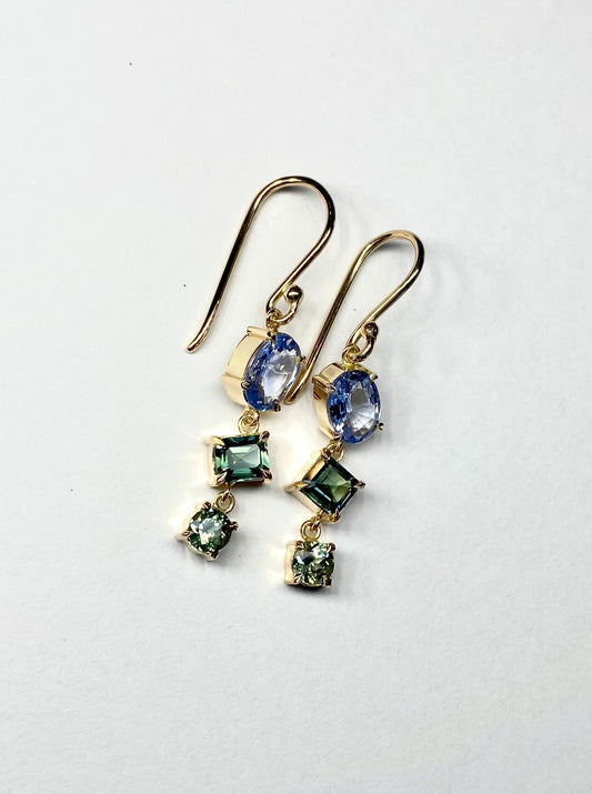 Forest Falls Sapphire Drop Earrings