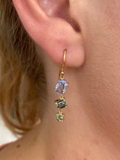 Forest Falls Sapphire Drop Earrings