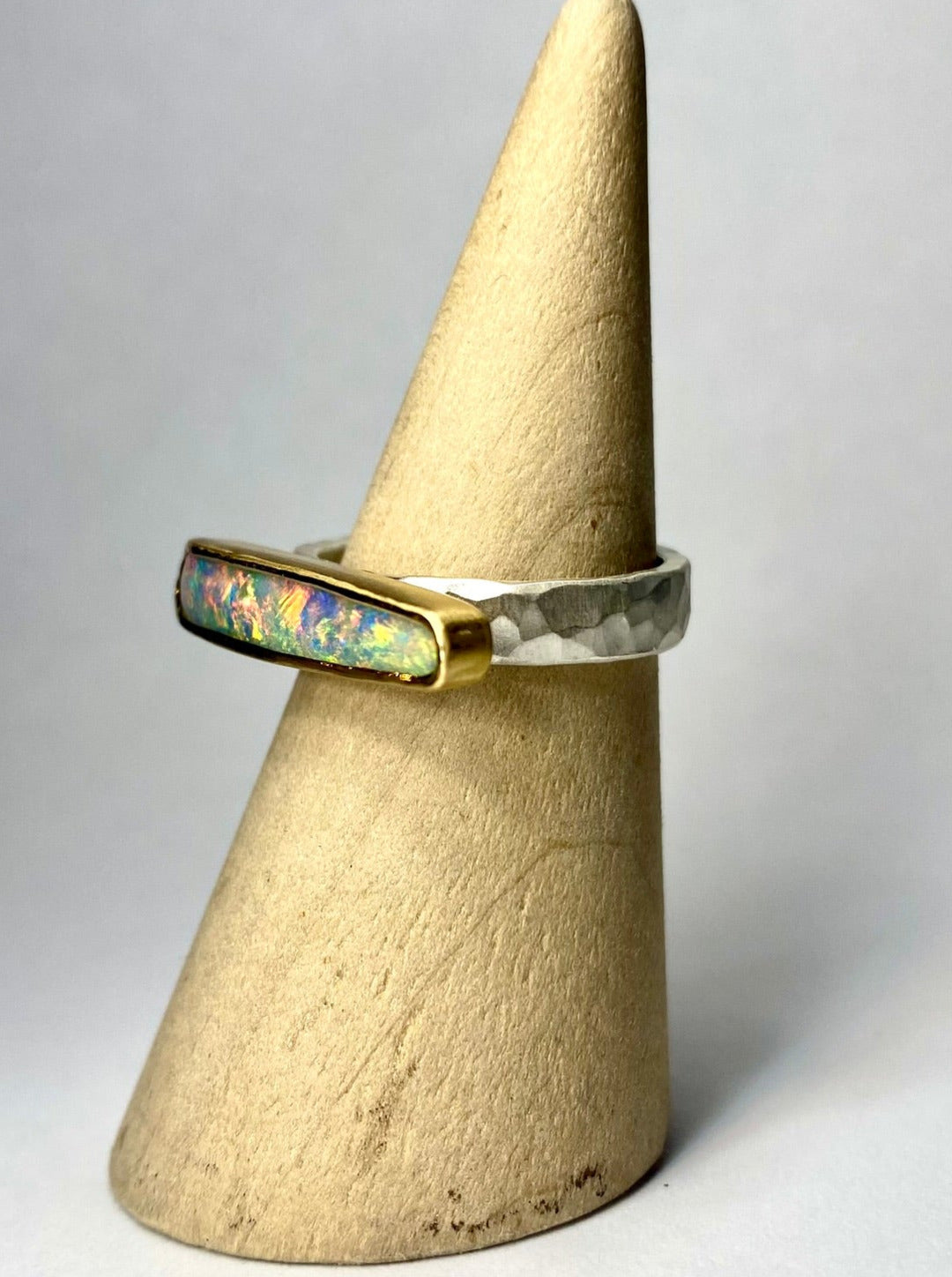 Glitter Splice Opal Ring