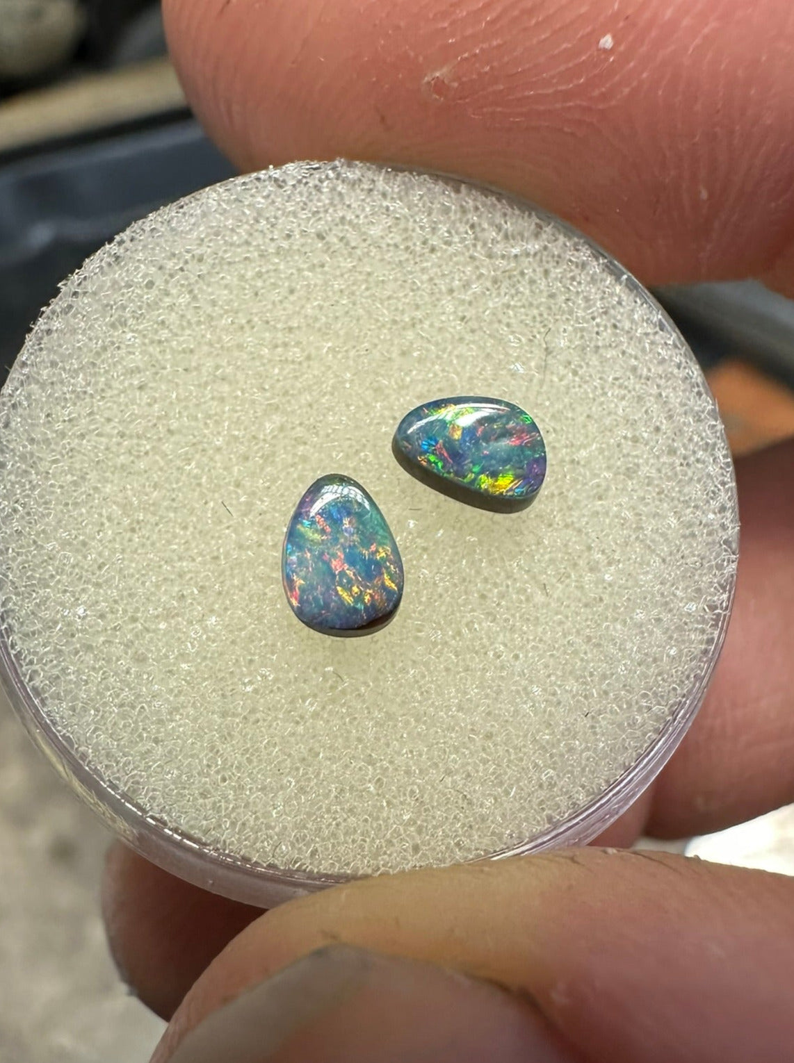 Custom Order - Boulder Opal Stud Earrings