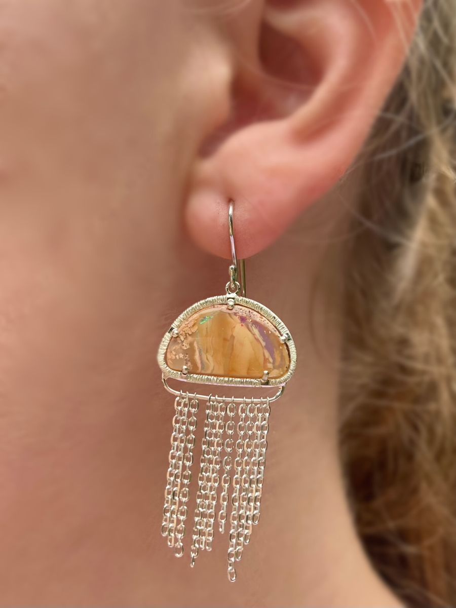Jellyfish Opal Earrings