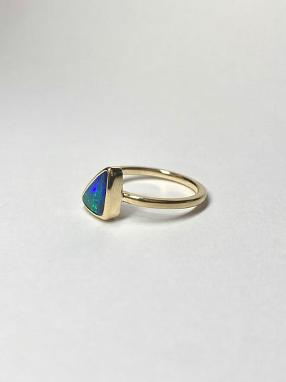 Laser Green Opal Ring