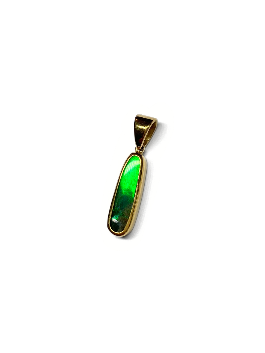 Mini Totem Opal and 18ct Gold Pendant