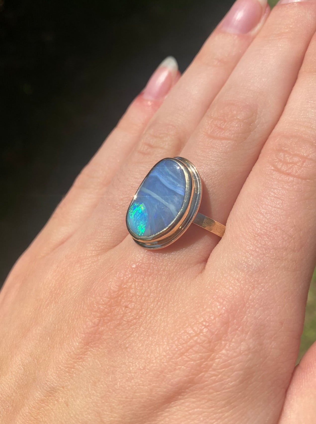 Neptune Opal Ring
