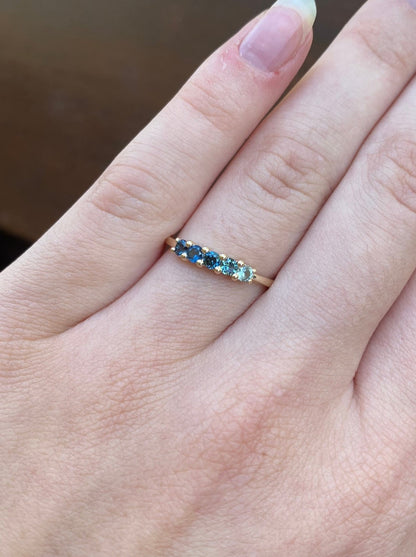 Ocean Ombré Sapphire Ring