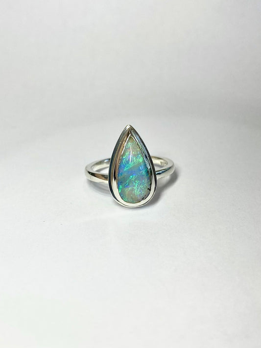 Parisian Sky Opal Ring