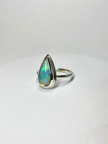 Parisian Sky Opal Ring