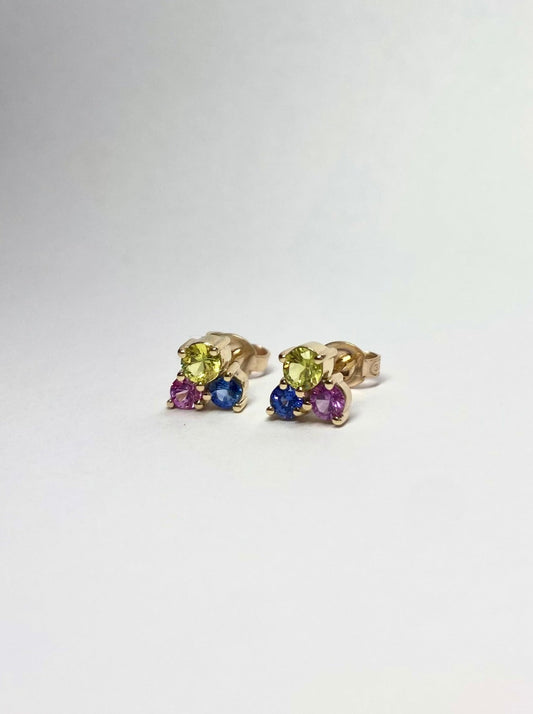 Sprinkles Sapphire Stud Earrings