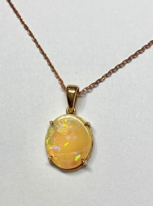 Warm Opal Necklace