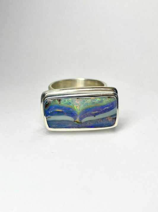 Whale Tail Opal Ring