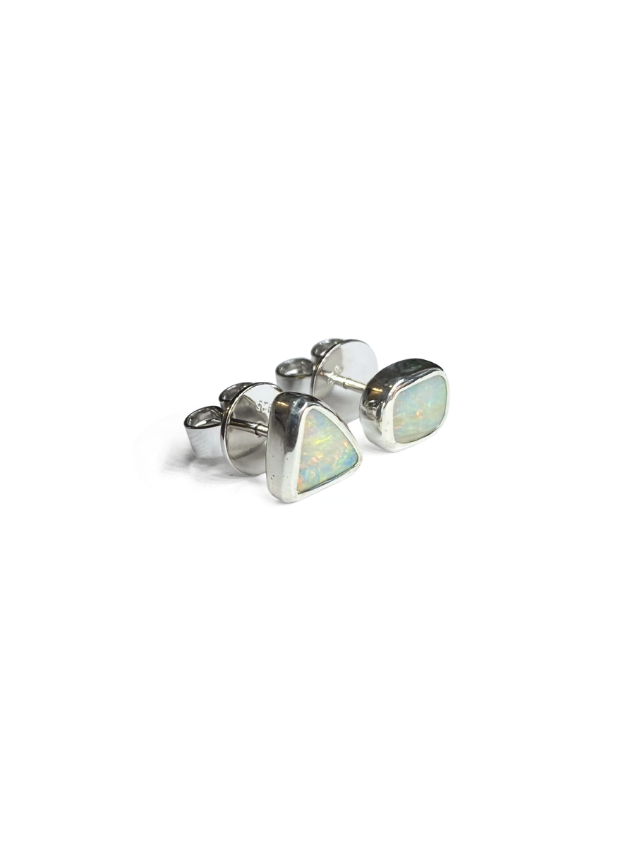 Asymmetrical Opal Studs
