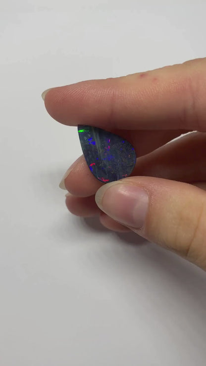 Electric Rainbow Opal - custom made in a ring for you