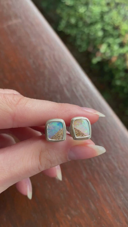 Mini Rockpool Opal Stud Earrings