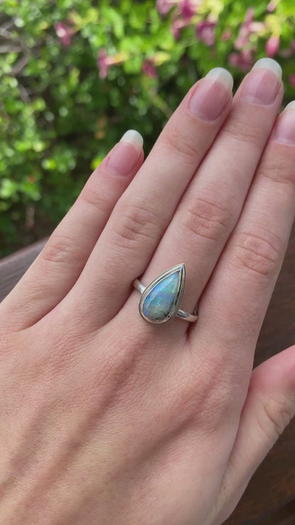 Parisian Sky Opal Ring