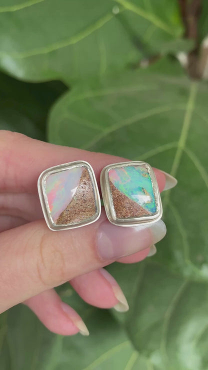 Rockpool Opal Stud Earrings