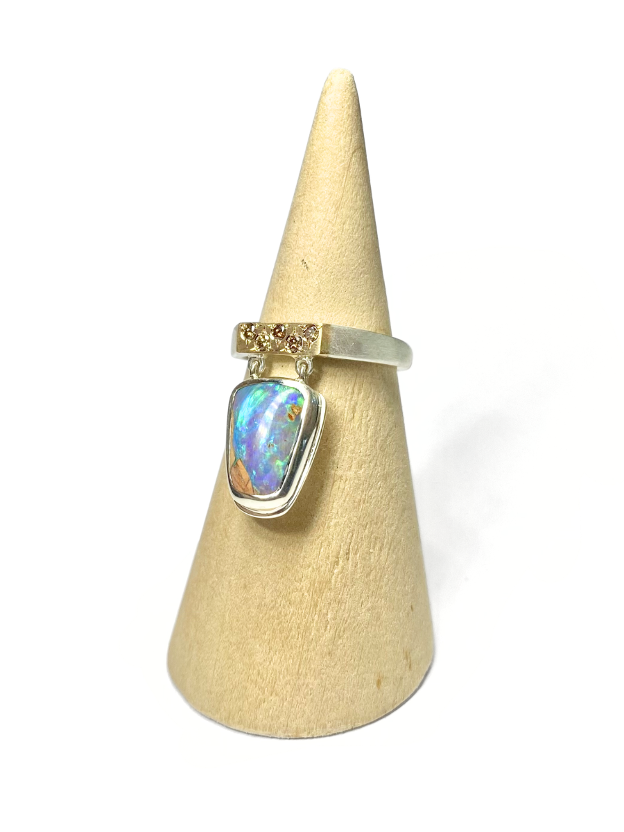 Butterfly Flutter Statement Opal Ring