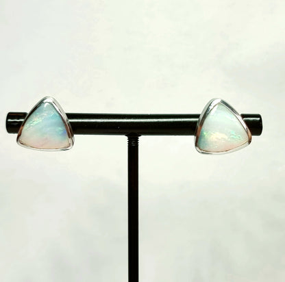 Queensland Opal Triangle Stud Earrings