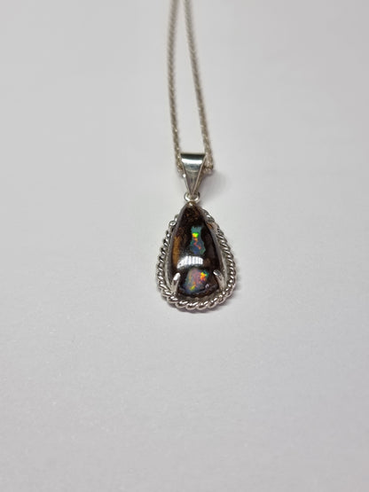 Cosmic Terrain Opal Pendant
