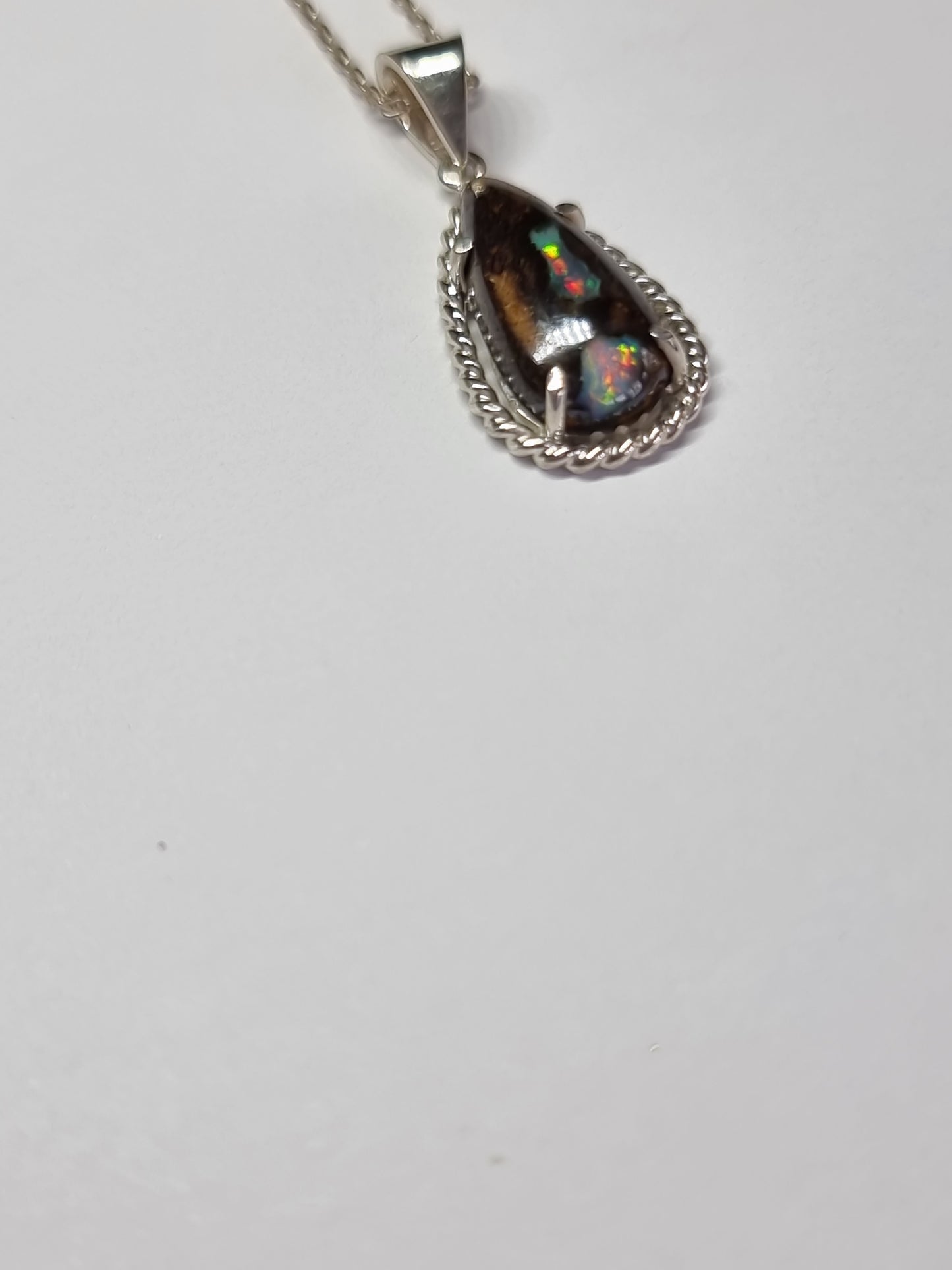 Cosmic Terrain Opal Pendant