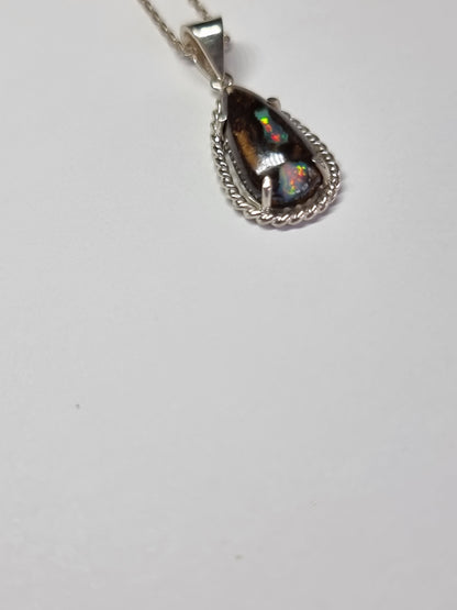Cosmic Terrain Opal Pendant