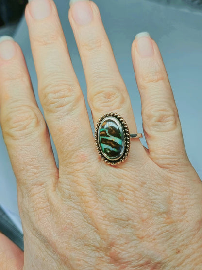 Cosmic Terrain Opal Ring